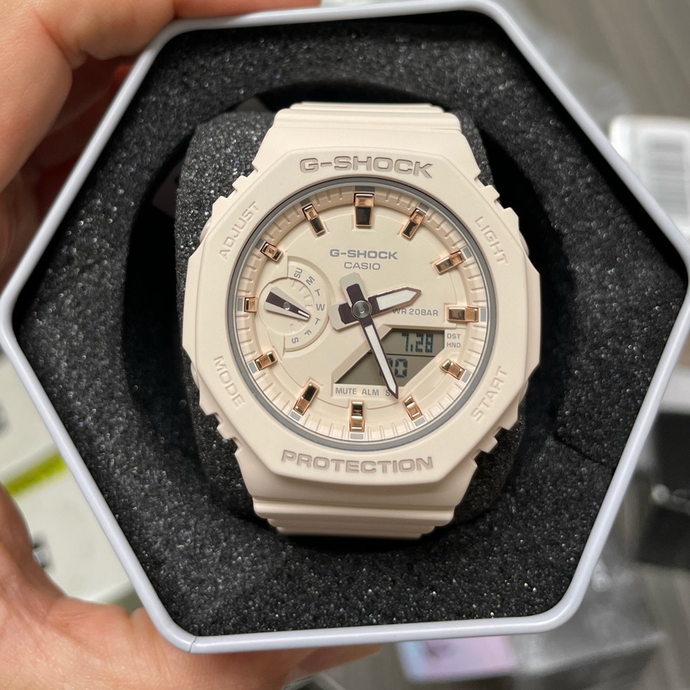 Casio G-Shock GMAS2100 Cream women